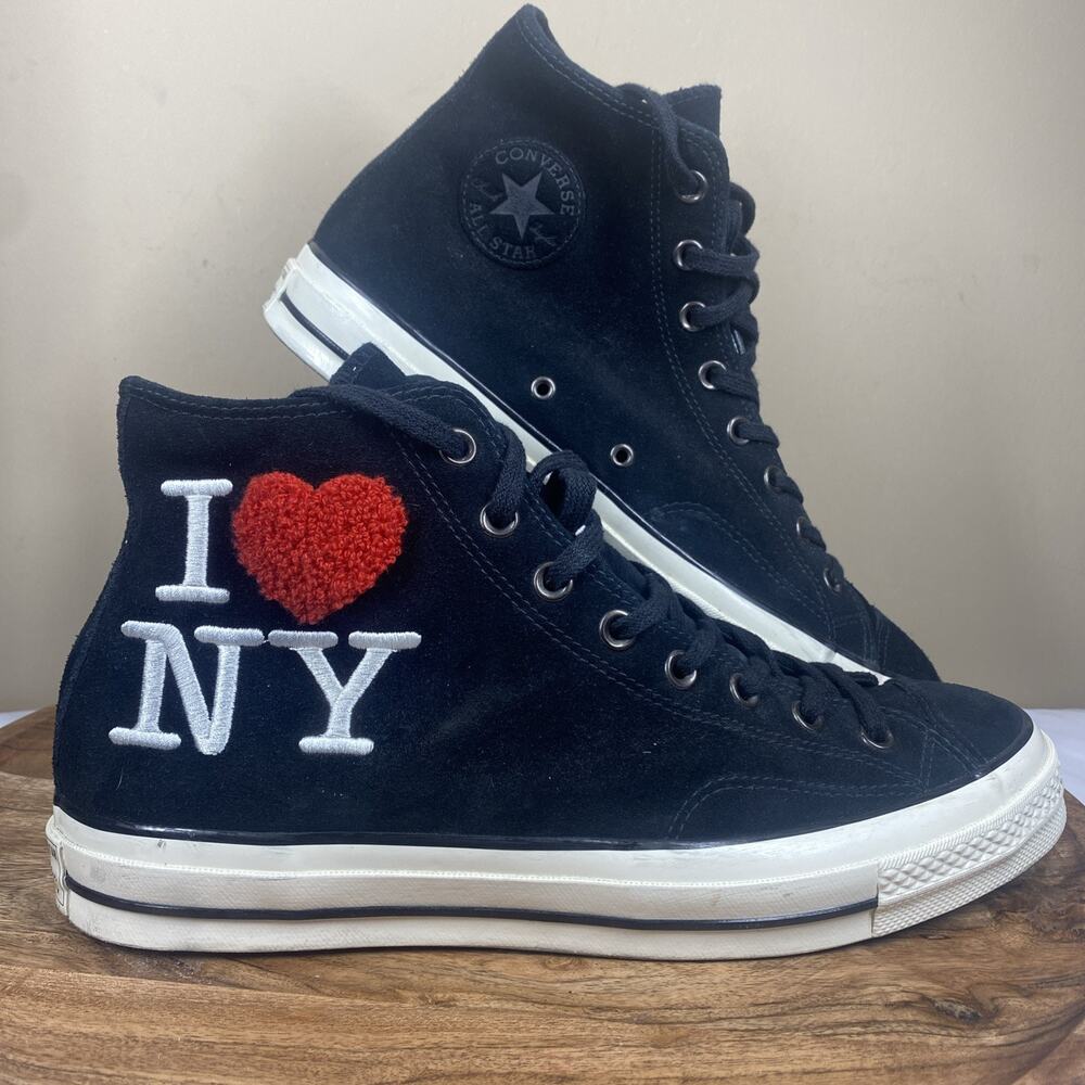 Converse Chuck Taylor All Star I Love NY New York Mens Black‎ Size 10.5 Shoes
